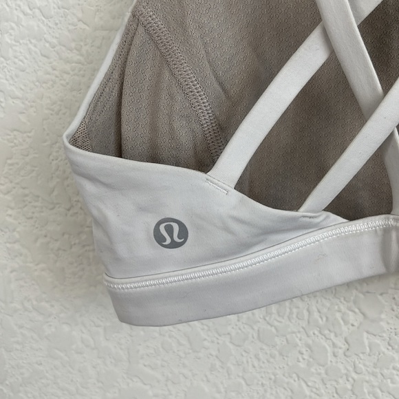 Lululemon Free To Be Serene Bra White Sports Bra - Picture 5 of 8